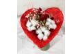Bouquet de coton en coeur